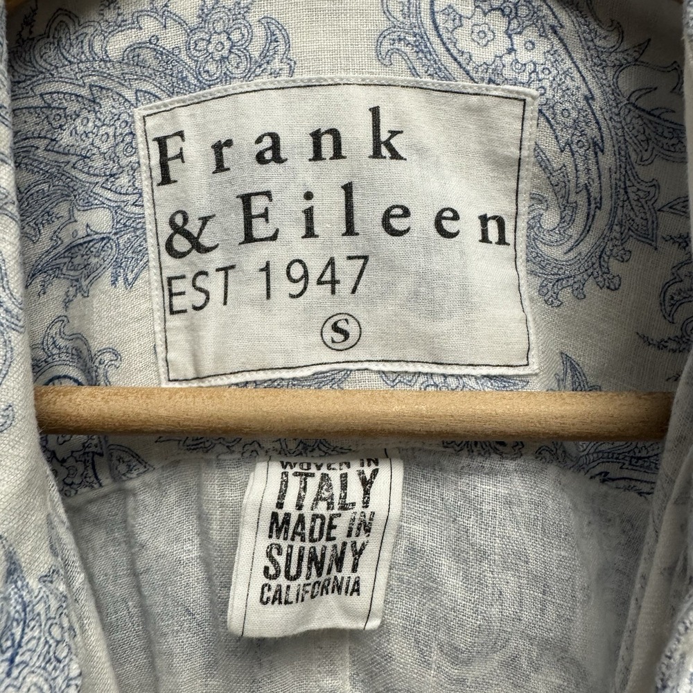 Frank & Eileen Linen Paisley Button-Down Shirt - Picture 3 of 5